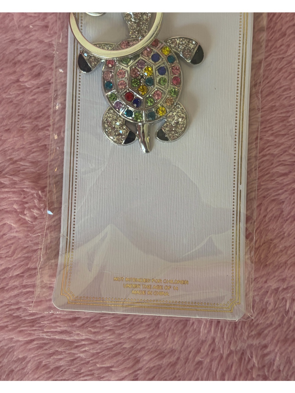 Bedazzled turtle keychain brand new - Picture 3 of 5